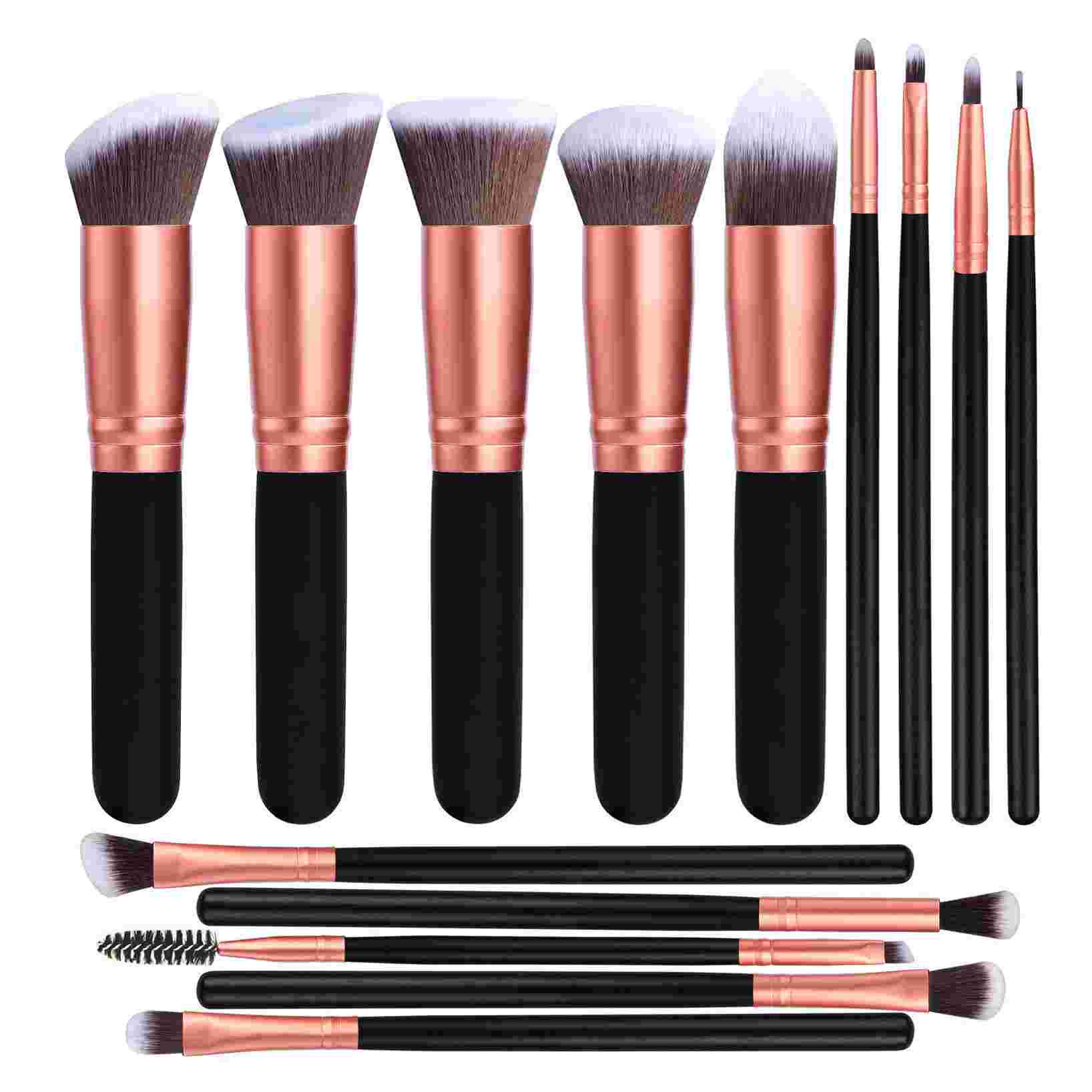 16 Pcs Makeup Brush Set with PU Leather Bag