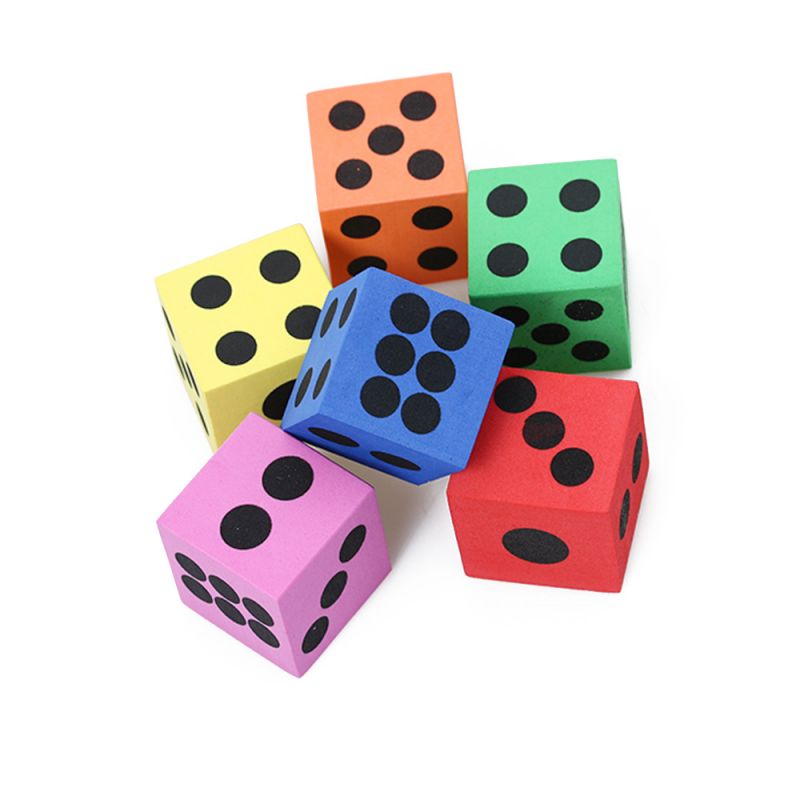 Soft and Colorful EVA Foam Dice